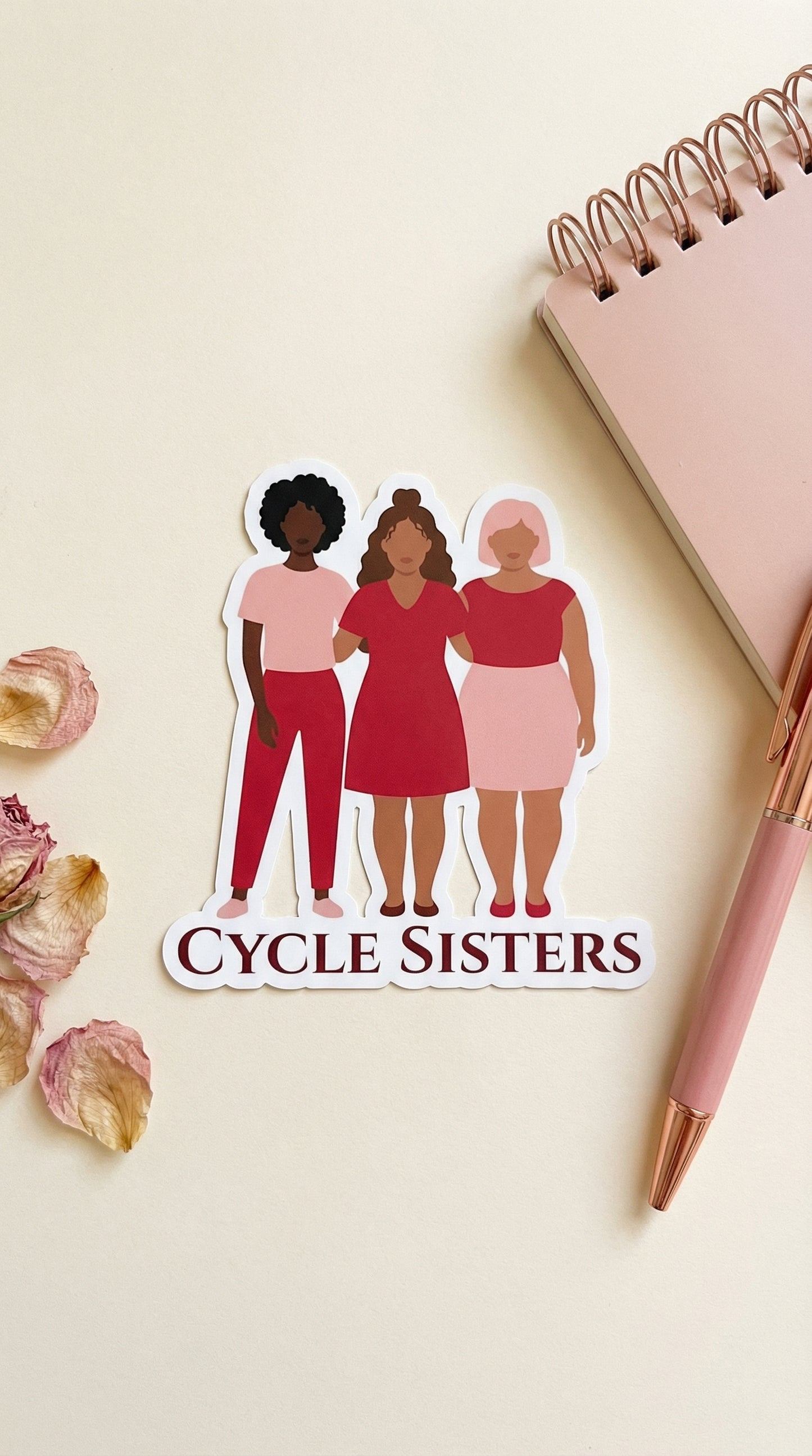Cycle Sisters Sticker | Period Power Vinyl Decal
